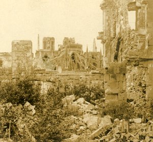 兰斯大教堂，兰斯，法国北部，c1914-c1918 作者 不明