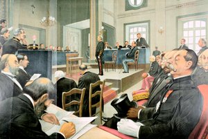 1899年在法国雷恩重审艾伯特·德雷福斯 作者 不明
