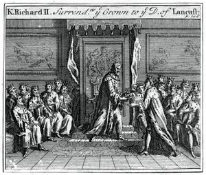 英格兰的理查二世（Richard II）放弃王位，1399 作者 不明