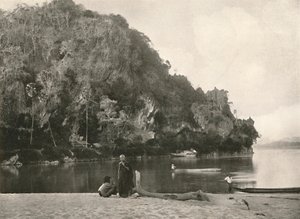 河景-第二次De污，巴莫附近，1900年。 作者 不明