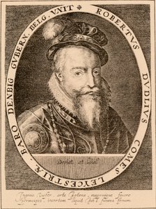 罗伯特·杜德利（Robert Dudley），莱斯特第一伯爵1532331588，英国贵族，1889年 作者 不明