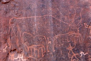 Rock paintings at Inchalt, GHAT, LIBYE 作者 不明