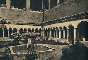 罗马-SS的回廊。凯利安山上的Quattro Coronati。建于1113，1910 作者 不明