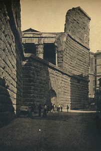 罗马-奥古斯都论坛墙，1910年 作者 不明