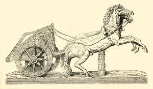 罗马赛车战车，1890年。 作者 不明