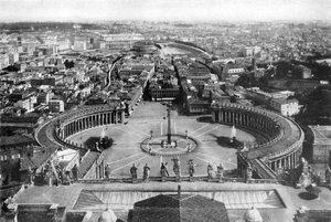 从圣彼得大教堂的圆顶看的罗马，1926年 作者 不明