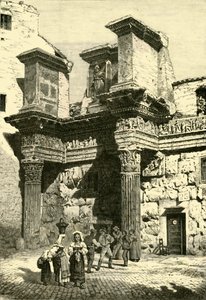 1890年，罗马神经论坛一部分的废墟。 作者 不明