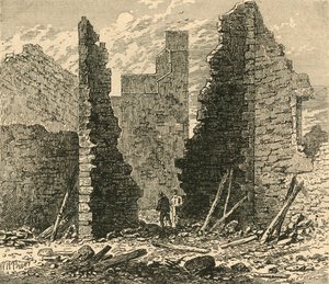 1792年于1792年在卢德盖特山（Ludgate Hill）上的外堡废墟。 作者 不明