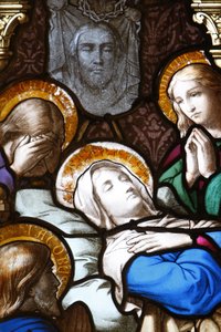 Saint-Corentin (Saint Corentin) cathedral, Quimper Stained glass : the Dormition, Quimper, France 作者 不明