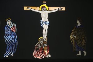 Saint Anthony coptic church artwork : Jesus on the cross, Jerusalem, Israel 作者 不明