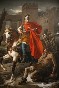 Saint Gatien (Saint-Gatien) cathedral painting : Saint Martin sharing his coat, Tours, France 作者 不明