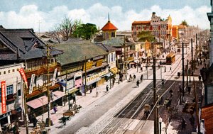 20世纪日本名古屋荣町街 作者 不明