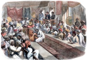 1860年在加尔各答出售珍贵的政府礼物和勒克瑙珠宝 作者 Unbekannt