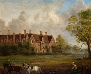 伯明翰的Saltley学院，1852年。圣彼得学院，Saltley。 作者 不明
