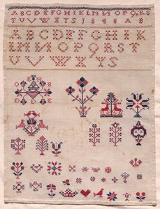 采样器，1848年。 作者 不明