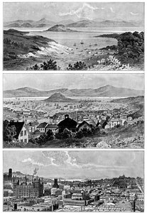1848年11月，1858年和1901年19世纪末的旧金山 作者 不明