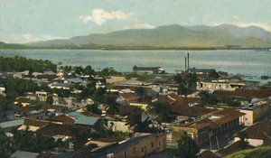 古巴圣地亚哥部分视图，c1910。 作者 不明