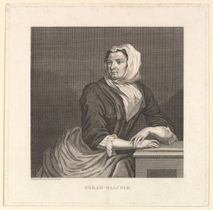 萨拉·马尔科姆（Sarah Malcolm），18-19世纪末。 作者 不明