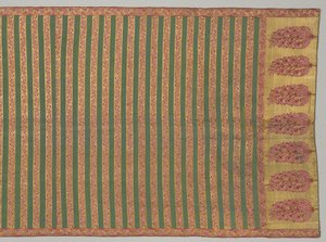 与植物群和带状领域的框格，1700年代。 作者 不明