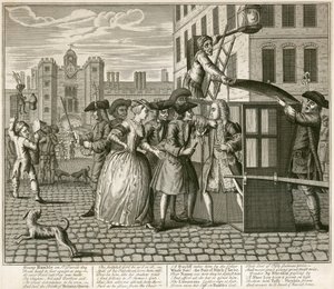 描绘伦敦圣詹姆斯宫的戏剧版画，1740年 作者 不明