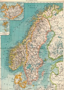 斯堪的纳维亚半岛，1906年左右，1907年 作者 不明