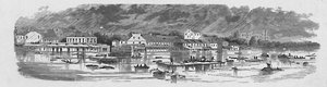 1874年洪水中的巴吞鲁日（1883年）现场 作者 不明