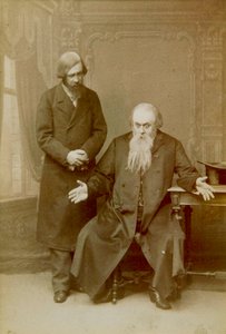 亚历山大·奥斯特洛夫斯基（Alexander Ostrovskys）的场景扮演其家庭事务，俄罗斯莫斯科马利剧院，1892年 作者 不明