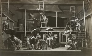 亚伯拉罕-戈德法登的《女巫》场景，国家犹太室内剧院，莫斯科，1921年。 作者 不明