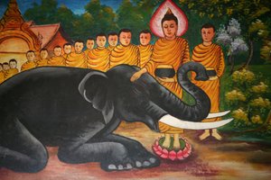 老挝万象的佛祖生活场景 作者 不明
