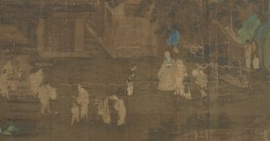 名人生活场景第一部分，明朝，16-17世纪。 作者 不明