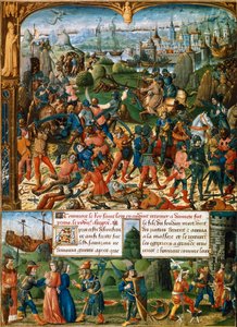 第七次十字军东征的场景，1248-1254 15世纪 作者 不明