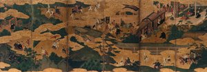 伊势传说的场景，1600年代中期。 作者 不明