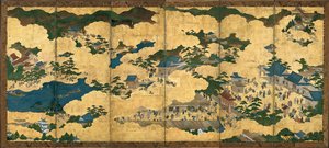 约于1690年，京都及其周边地区的风光 作者 不明