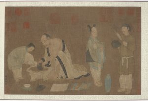 学者和随从，明朝，1368-1644。 作者 不明