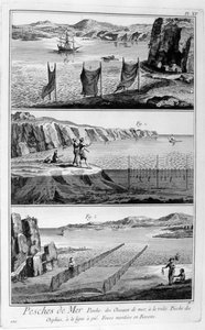 海上钓鱼，1751-1777年 作者 不明