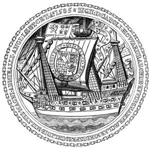 海军上将勋章和亲笔签名，查尔斯，诺丁汉霍华德勋爵，1585年 作者 不明
