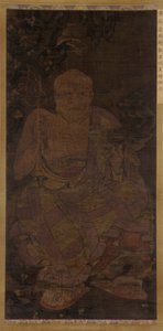 坐着的罗汉，1345年。 作者 不明