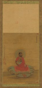 坐着的罗汉，16-17世纪。 作者 不明