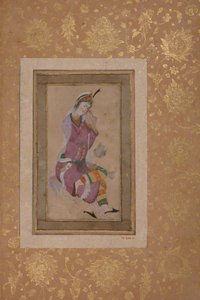 坐着的女人卷发，16世纪末至17世纪初。 作者 不明