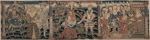 刺绣F带部分：Rebecca Meeting Isaac，Abigail Meeting David，1625-1649。 作者 不明