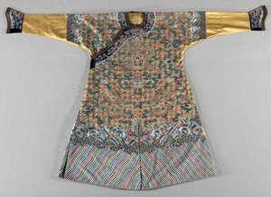 半正式的法院长袍吉夫，1700年代后期。 作者 不明