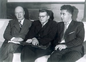 Sergei Prokofiev，Dmitri Shostakovich和Aram Khachaturian，俄罗斯作曲家，1945年 作者 不明