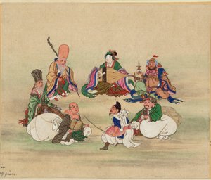 七个幸运神，约1878年 作者 不明