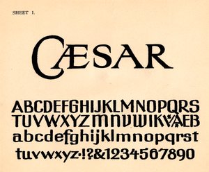 第1页，来自字母表组合，1929年 作者 不明