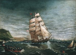 约在纽约港发货1890年。 作者 不明
