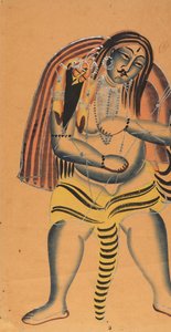 湿婆抬着萨蒂的尸体，约1865-75年。 作者 不明