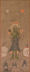 Shomen Kongo：17世纪的蓝面金刚。 作者 不明
