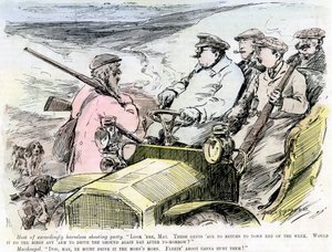 射击派对，1906年 作者 不明