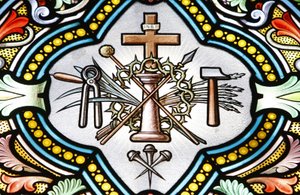 Shrine of Our Lady of la Salette Stained glass window Christian symbols, La Salette, France 作者 不明