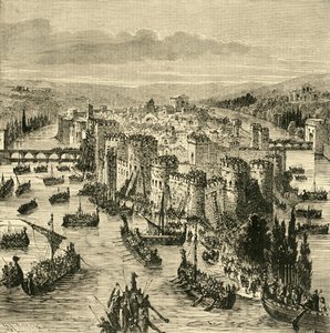 1890年，由Norsemen围攻巴黎，845年。 作者 不明